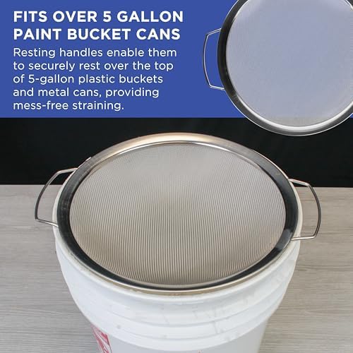 Master Elite 60 Mesh Stainless Steel Paint Strainer, 24 Pack - Image 3