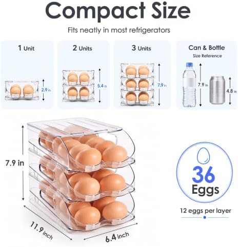 SMRCAD 36-Egg Holder for Fridge - Image 5