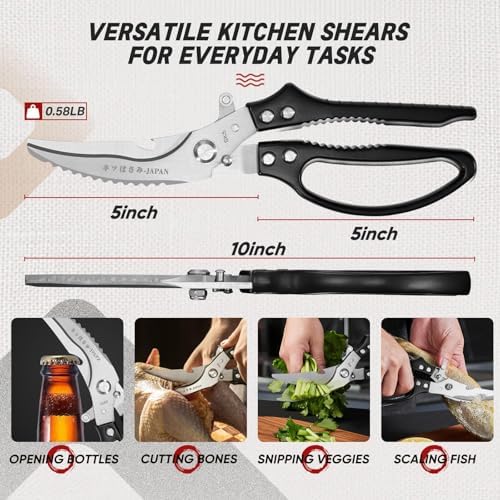 TIVOLI Multifunctional Poultry Shears Black - Image 5