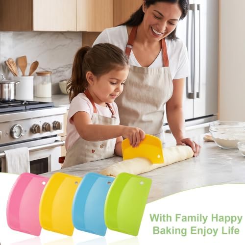 8Pcs TPE Dough Scraper Silicone - Image 4