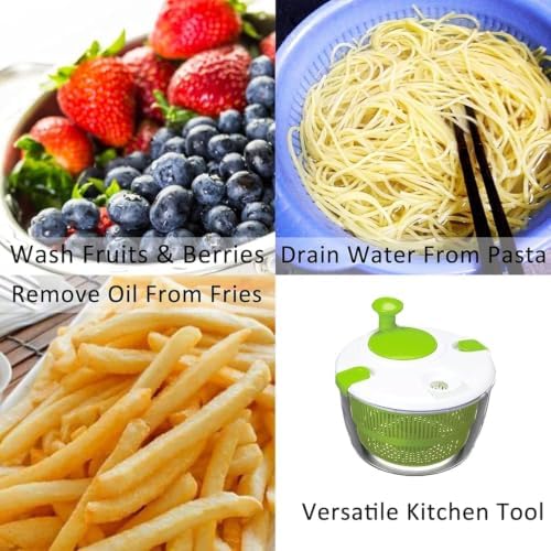 Salad Spinner, Lettuce Dryer & Vegetable Washer, Large Salad Spinner Bowl - Image 6