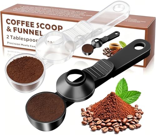 2-in-1 Coffee Scoop with Funnel, 2 Tbsp Measuring Spoon by Unknown