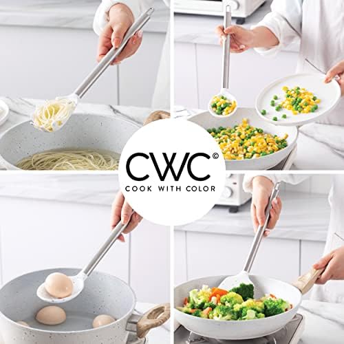 COOK WITH COLOR Silicone Cooking Utensils, Kitchen Utensil Set, Cooking Utensils - Image 6