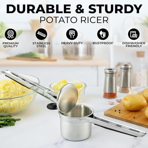 Zulay Kitchen Premium Large 15oz Potato Ricer, Heavy Duty Professional - Image 3