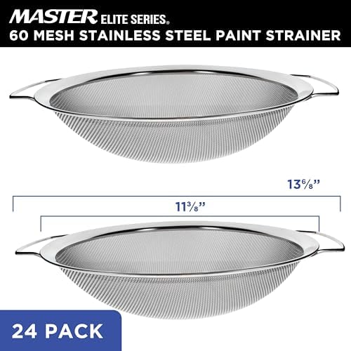 Master Elite 60 Mesh Stainless Steel Paint Strainer, 24 Pack - Image 2