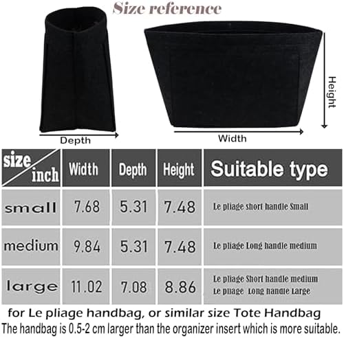 Lckaey Purse Organizer Insert for longchamp Le Pliage Neo Handbags Insert - Image 2