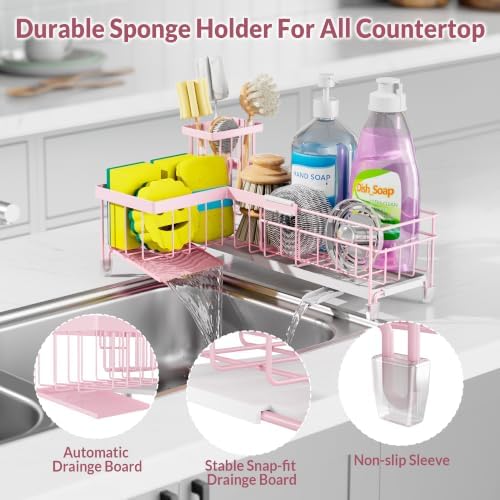 Extendable L-Shaped Sink Caddy Organizer - Image 5