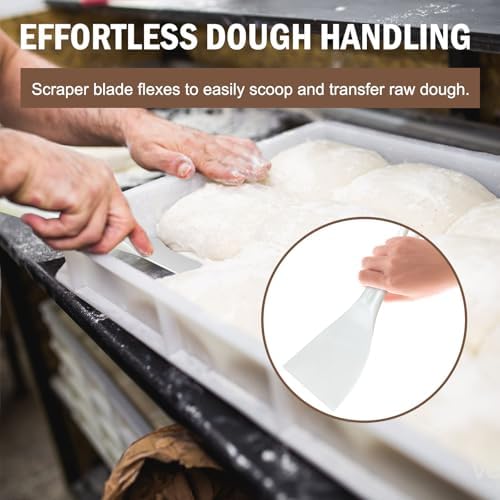LRui Kitchen Professional Pizza Dough Scraper dough spatula, plastic flexible - Image 6