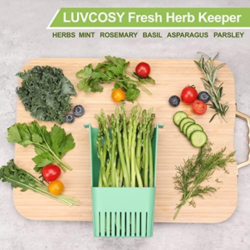 LUVCOSY 3 Pack Herb Keeper, BPA-Free Plastic Herb Saver - Image 3