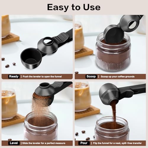 2-in-1 Coffee Scoop with Funnel, 2 Tbsp Measuring Spoon - Image 6