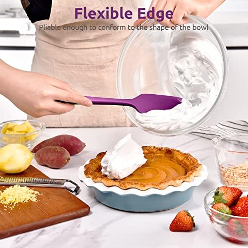 U-Taste Silicone Large Spatula, 600ºF High Temp Bowl Scraper, 11.38"/Purple - Image 4