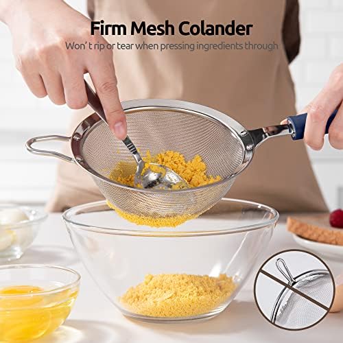 18/8 Stainless Steel Mesh Strainer: U-Taste 5.5 Inch Kitchen Fine Mesh Sieve - Image 6