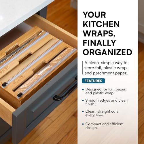Honey-Can-Do Bamboo Wrap Organizer - Image 2