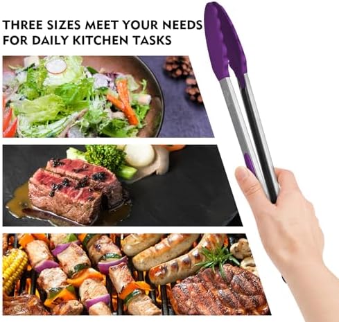 HOTEC Stainless Steel Kitchen Tongs - Image 6