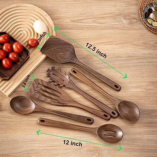Gudamaye 12 inch Black walnut Wooden spoons - Image 7