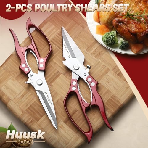 HUUSK Kitchen Scissors for Food - Image 2