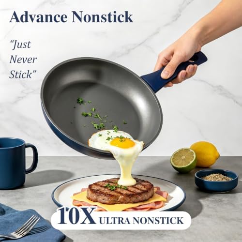 Pots and Pans Set Nonstick, Umite Chef Kitchen Non Stick Induction Cookware & - Image 3