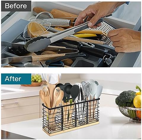 Suli Extra Large Kitchen Utensil Holder Countertop - Image 3