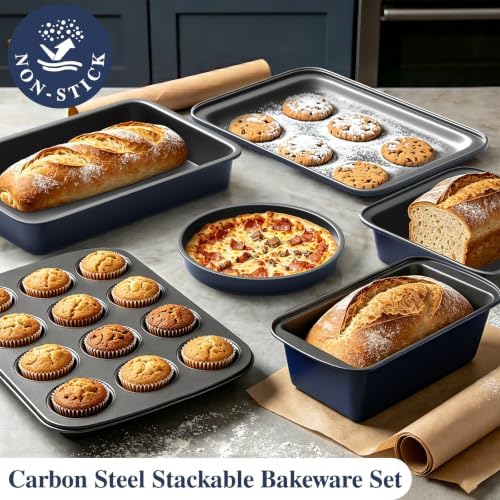 Pots and Pans Set Nonstick, Umite Chef Kitchen Non Stick Induction Cookware & - Image 5