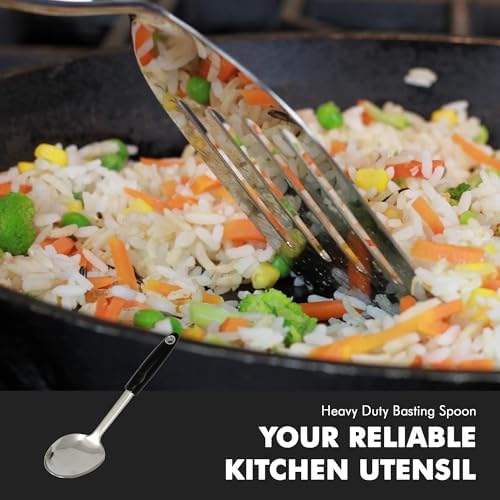 Chef Craft Select Heavy Duty Basting Spoon, 12 inch, Stainless Steel - Image 3