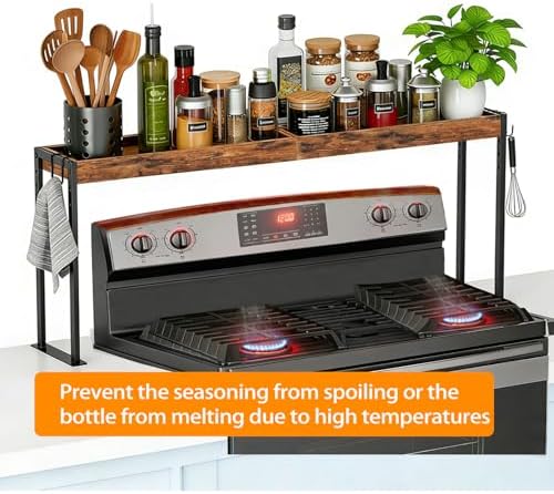 Spice Rack Shelf for 30-inch Kitchen Stove, Over the Stove Shelf - Image 5