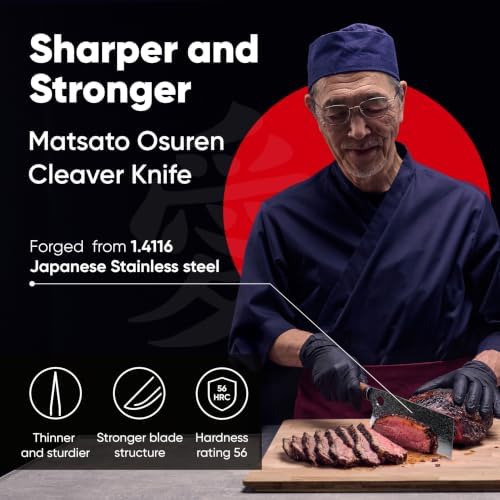 Matsato Osuren Meat Cleaver Knife - Image 3