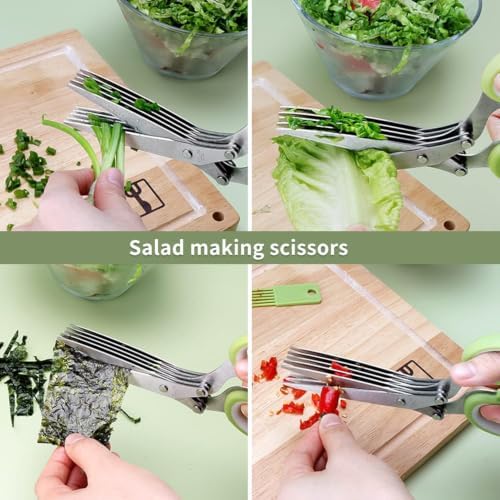 Upgraded Herb Scissors, Effortless Herb Shears Cutter Tool - Image 3