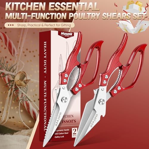 HUUSK Kitchen Scissors for Food - Image 7