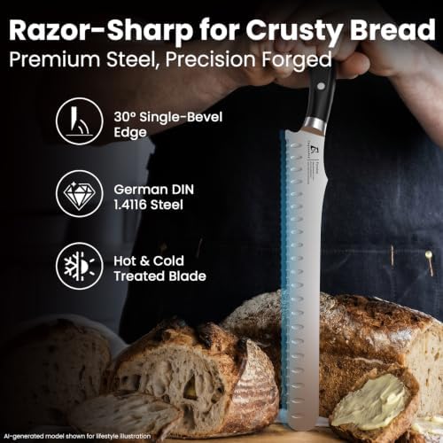 CoquusAid Resharpenable Bread Knife - Image 2