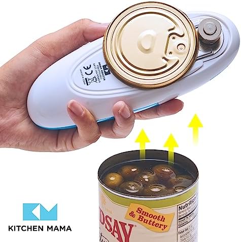 Kitchen Mama Auto Electric Can Opener, Battery Operated, Sky Blue - Image 6