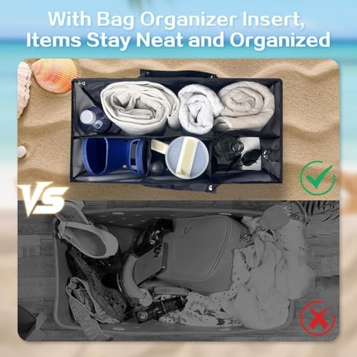 XYFuuee Beach Bag Organizer Insert Divider - Image 4