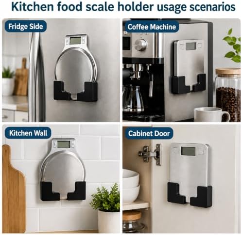 4 Pack Scale Holder Bracket for Weight Scales and Kitchen Food Scales - Image 6