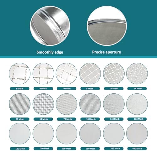 4" 304 Stainless Steel Lab Sieve, 100 Mesh Screen Sifter - Image 5