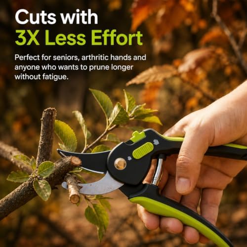 8.5" Professional Pruning Shears, Garden Clippers - Image 2