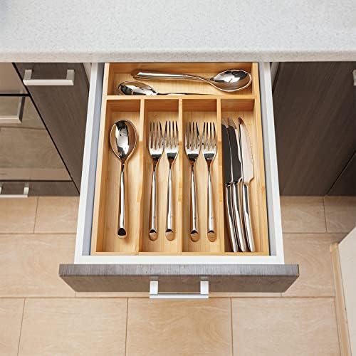 Umilife Kitchen Drawer Organizer, 10 Inch Silverware Utensil Tray Holder - Image 6