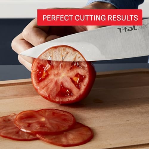T-fal Ice Force 8-Piece German Stainless Steel Kitchen Knife Block Set - Image 5