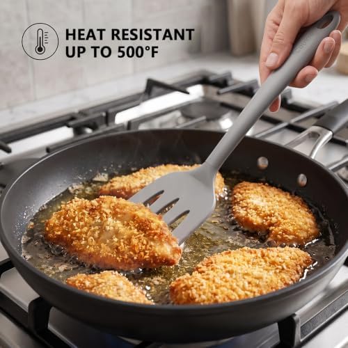 Coukre 3 Pack Silicone Spatula Set, Heat Resistant to 500°F - Image 4