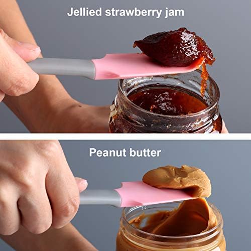 Silicone Mini Small Spatula, Curved Kitchen Can Jar Spatula - Image 4