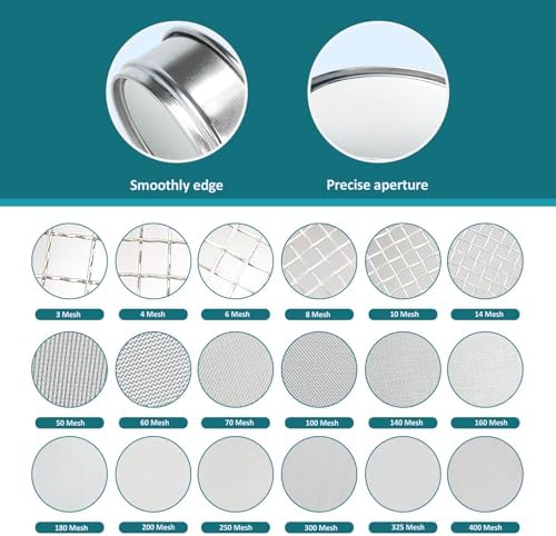 4" 304 Stainless Steel Lab Sieve, 1200 Mesh Screen Sifter - Image 5