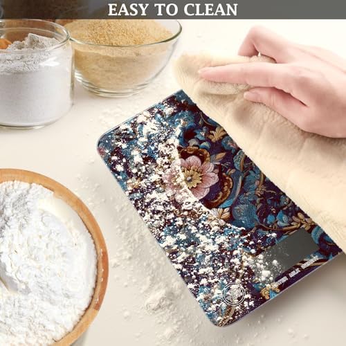 Classical Damascus Flower Food Kitchen Scale Digital Weight Grams and Ounces - Image 6