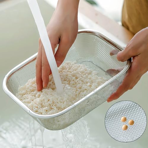 18/8 Stainless Steel Fine Mesh Strainer Basket - Image 6