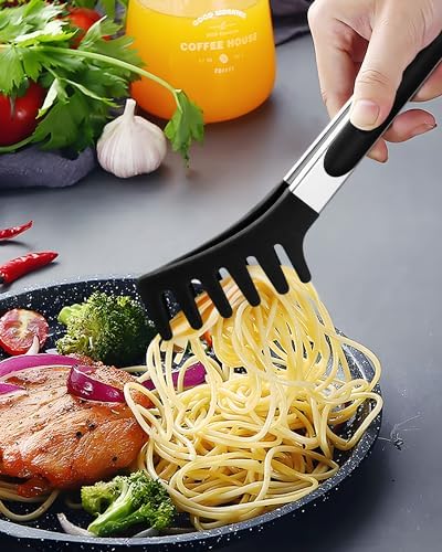 Silicone Spaghetti Spoon and Pasta Tong, Server Fork - Image 4