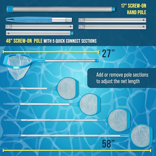 U.S. Pool Supply Spa, Hot Tub, Pool Leaf Skimmer Net - Image 4