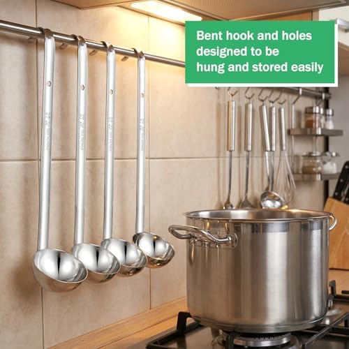 10 Pcs Stainless Steel Ladle 2 oz Soup Ladle - Image 4