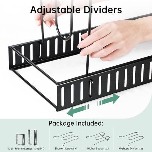 ORDORA Pots and Pans Organizer Under Cabinet Expandable, 8-Tier Adjustable - Image 7