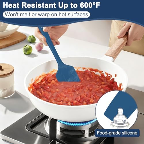 4 Pcs Silicone Spatula Set, 11.4 In, 600°F Heat Resistant - Image 3