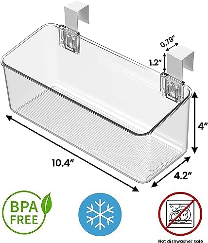 vacane 2 Pack Plastic Over Cabinet Door Organizer - Image 6