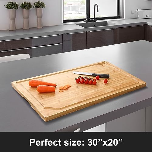 30 x 20 Extra Large Bamboo Cutting Board - Image 2