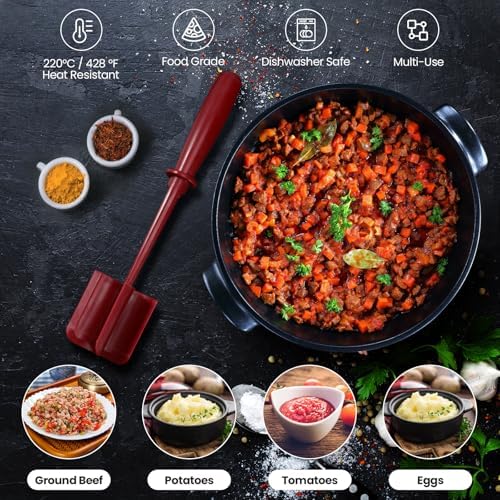 CUNSENR Meat Chopper, Ground Beef Masher, Hamburger Smasher Tool - Image 2