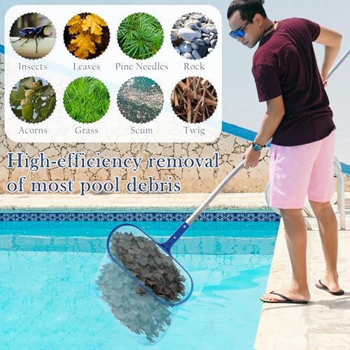 Sunnyglade 15.5x11in Swimming Pool Cleaner Supplies Pool Net Skimmer - Image 5
